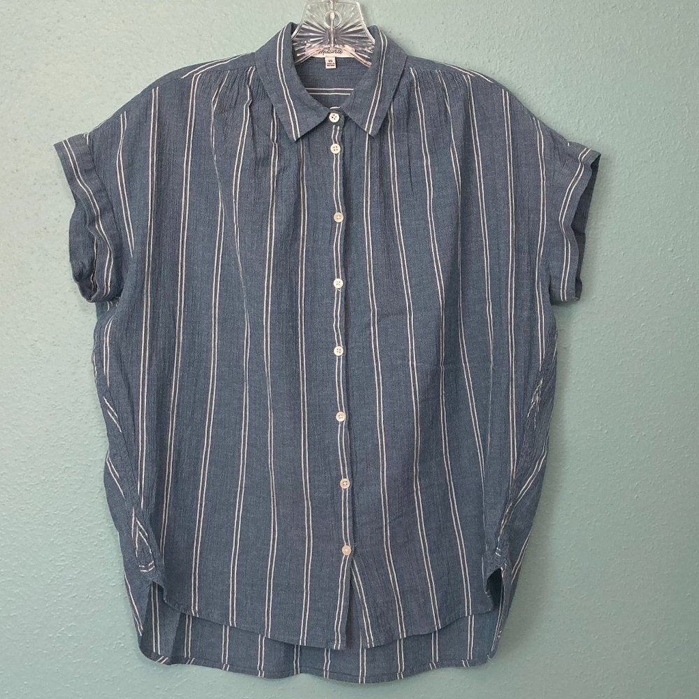 Madewell Central shirt in Caspian Stripe